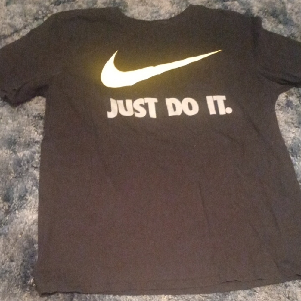 Nike Kids Black and Yellow Just Do It T-Shirt